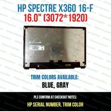 M83489-001 HP Spectre X360 16-F0008CA 16-F2047NR LCD Touch Screen Assembly