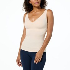 Rhonda Shear Gel Tank Plus Size 1x Additional Back Support Light Beige Neutral