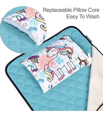 Kleinkind Nickerchen Karte Kinder Baby Einhorn mit Kissen und Decke 52x22 Neu Versiegelt - Bild 2 von 7