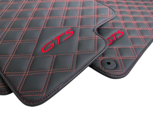 Leather Floor Mats for Porsche Macan GTS 2014-2023 95B LHD Carpet AutoWin Luxury - Picture 23 of 24