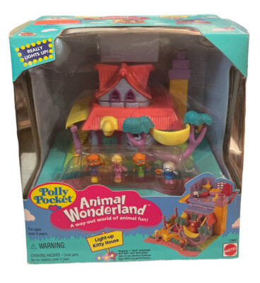 1994 Polly Pocket Light-up Horse House Only (Animal Wonderland) Bluebird