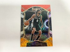 Patty Mills Concourse Red/White/Orange Shimmer 2020-21 Panini Select Card # 48