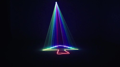 DMX RGB LED 500mW Laser Beam Scanner Projector DJ Disco Party Stage Laser Light - Video 1 of 1