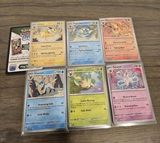Pokemon TCG CCG Prismatic Evolutions Set Of 6 Eevee Evolutions Promo Cards