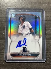 2023 Bowman Chrome Abel Bastidas Refractor 1st Prospect Auto /499 Tigers B3