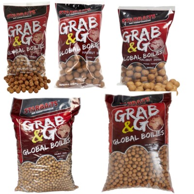 STARBAITS G&G GLOBAL BOILIES  HALIBUT 14-20-24mm