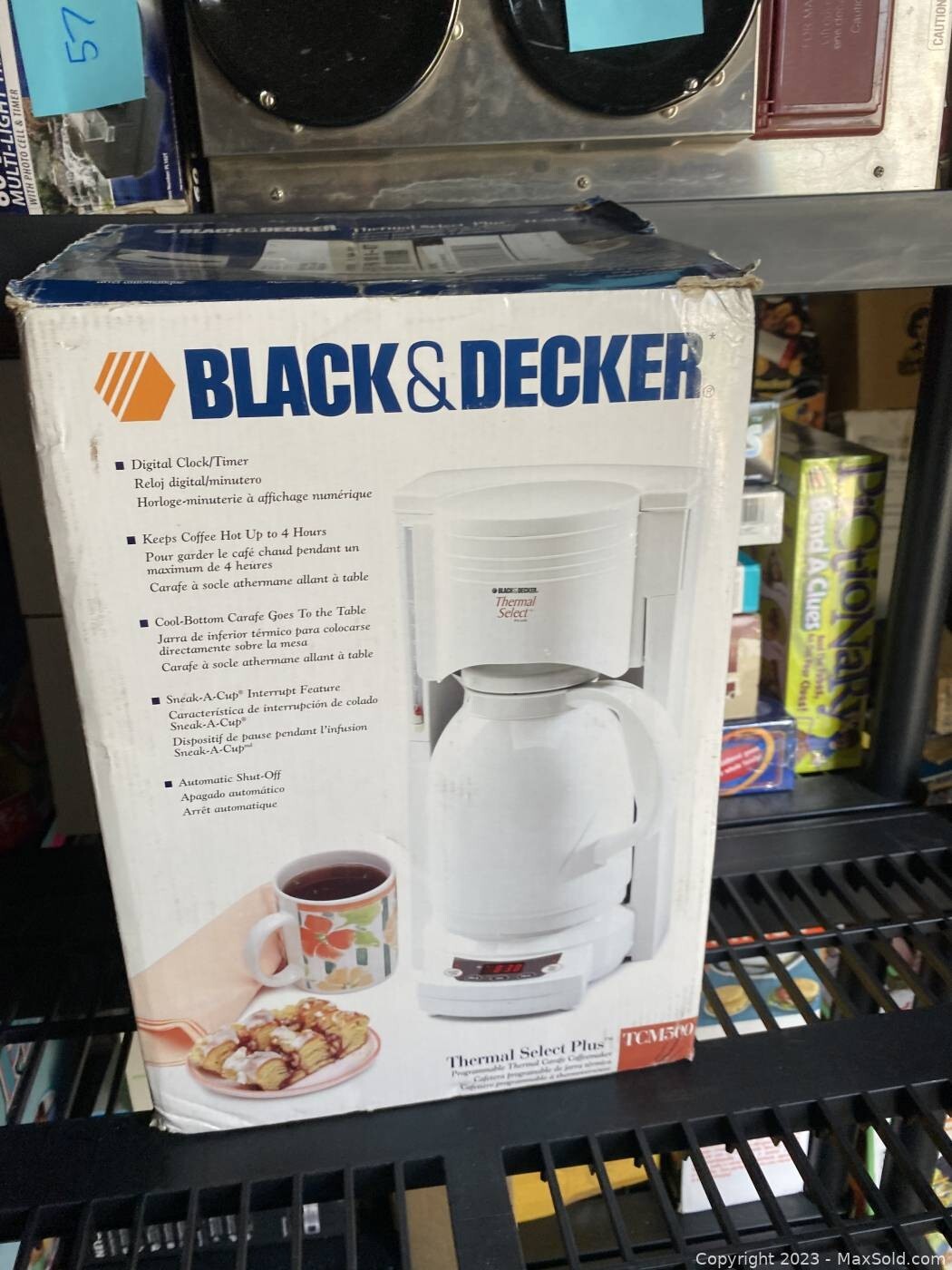 BLACK & DECKER TCM500 THERMAL SELECT Plus coffee maker for sale online