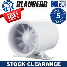 Blauberg UK Ducto 125mm Line Extractor Fan, 13W, 240V, White, Standard Model