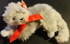 TY Beanie Baby BEANI the Silver/Grey CAT 7-26-2000 MWMT Bean Bag Style #4397