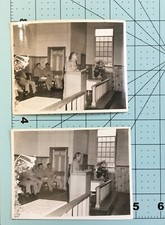 Lot of 2 Vintage 1940's Miscellaneous Military Air Training Officer Photographs