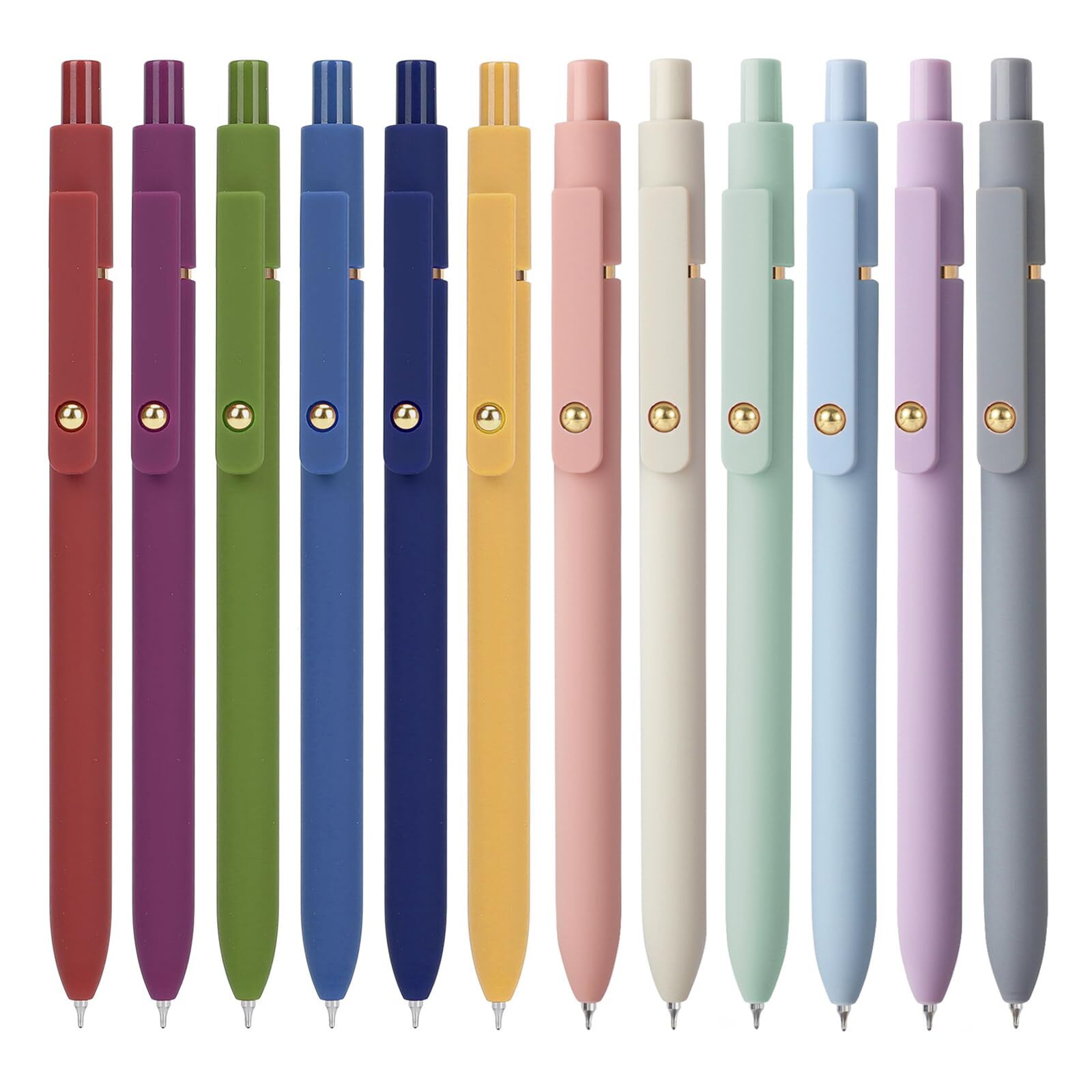 Pens - 12Pcs Pens, Fine Point Smooth Writing Pen, Black Ink Pens for Journali...-image