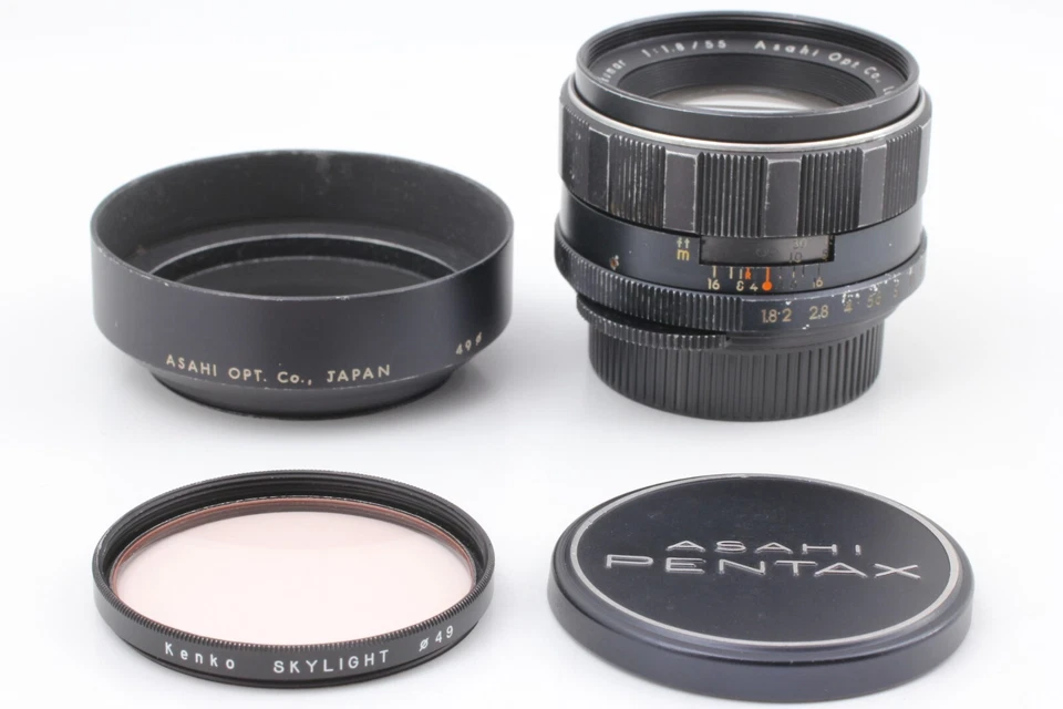 PENTAX SUPER TAKUMAR 55mm F/1.8 Early Model w/ Hood M42 Screw Mount MF Standard - Image 2 of 4