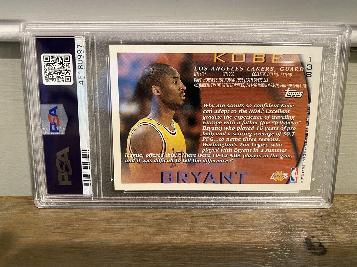 その他 NBA96-97 Topps #138 Kobe Bryant RC+1sc Amazon.com: 1996-97 Topps Basketball #138 Kobe Bryant Rookie Card