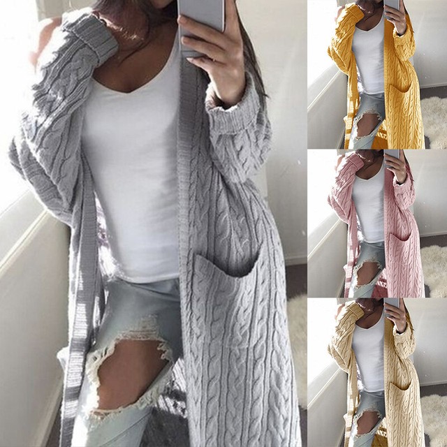 ebay chunky knit cardigan