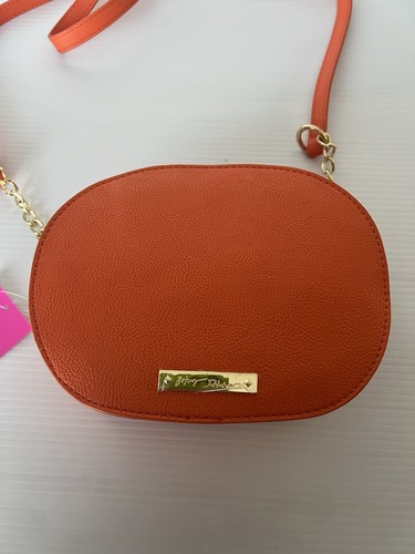 BETSEY JOHNSON Pumpkin Crossbody Bag BNWT Orange Halloween Long Strap - Picture 4 of 8