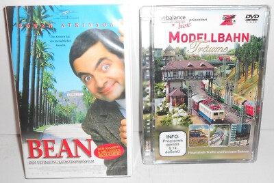 MR.BEAN VHS Katastrophenfilm+Modellbahn Träume DVD, wie NEU!
