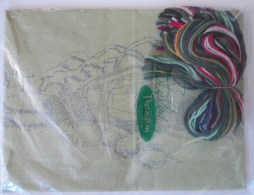 Kit de bordado creativo puente cubierto Paragon Needlecraft 17 x 28 - Imagen 3 de 5