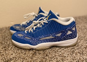 Jordan 11 Retro XI Low Mens Size 12 Argon Blue Zest White Cement 306008-471 | eBay