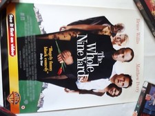THE WHOLE NINE YARDS 2000 BRUCE WILLIS POSTER ORIGINAL VIDEO SHOP DVD 42x59.4cm