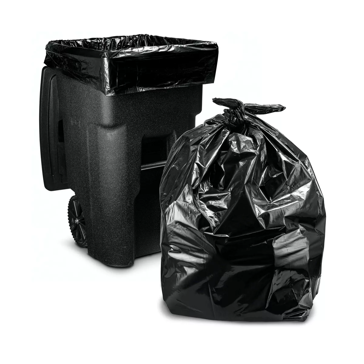 100 Gallon Black Trash Bags  Extra-Large Black Trash Bags