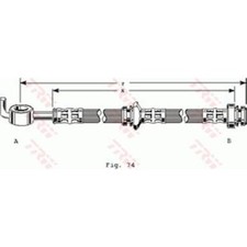 TRW Bremsschlauch vorne links rechts für Opel Frontera A Sport Campo PHD163