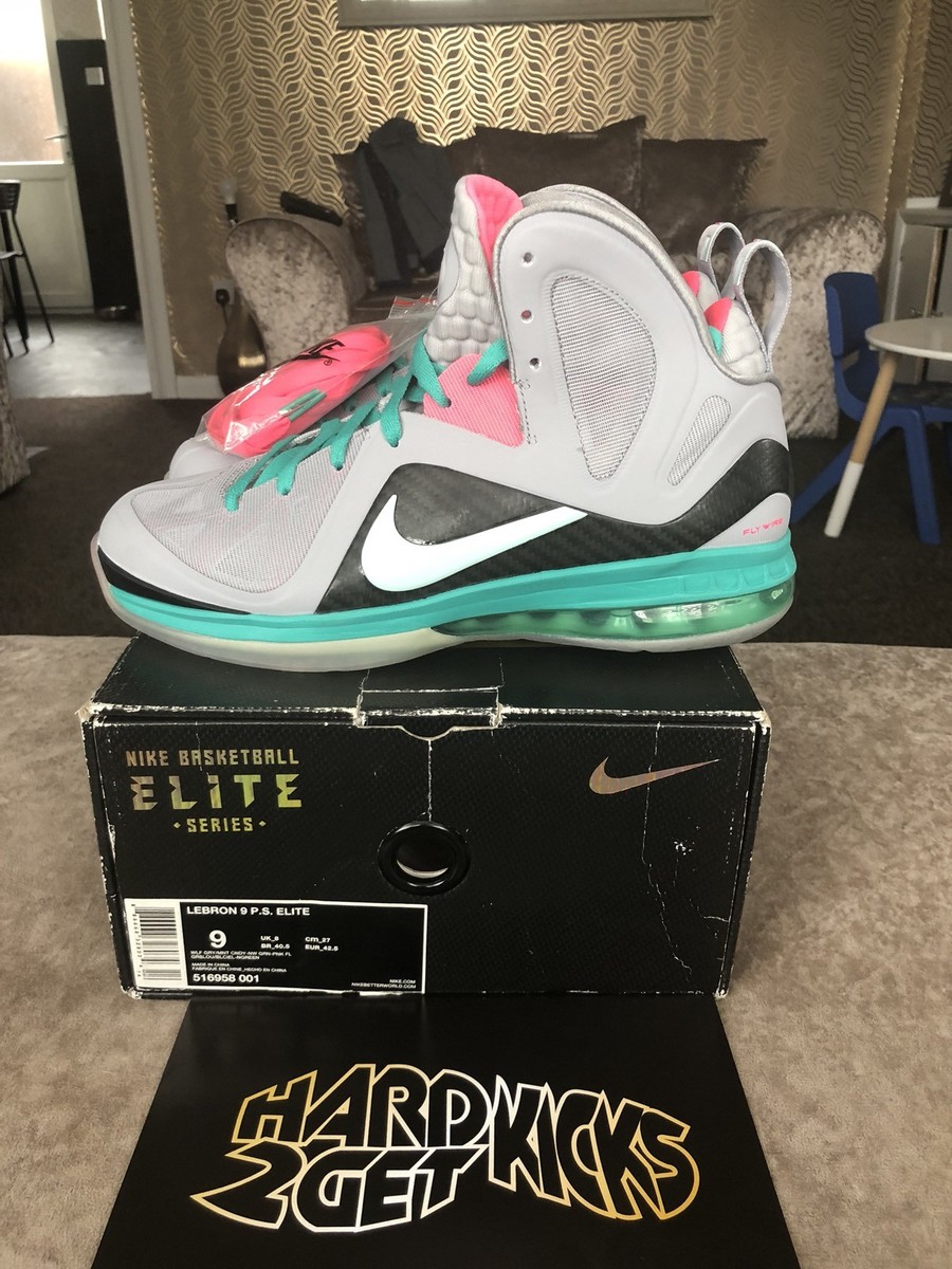 靴 NIKE LEBRON 9 P.S. ELITE SOUTH BEACH Nike LeBron 9 PS Elite South Beach Men's - 516958-001 - US