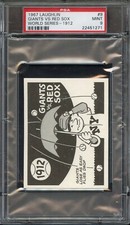 1967 LAUGHLIN 9 GIANTS VS RED SOX WORLD SERIES-1912 PSA MINT 9 