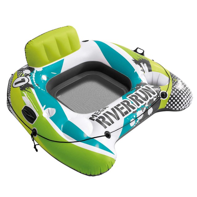 Intex Mega River Run Connect Lounge Inflatable Floating Water Tube Orange for sale online | eBay