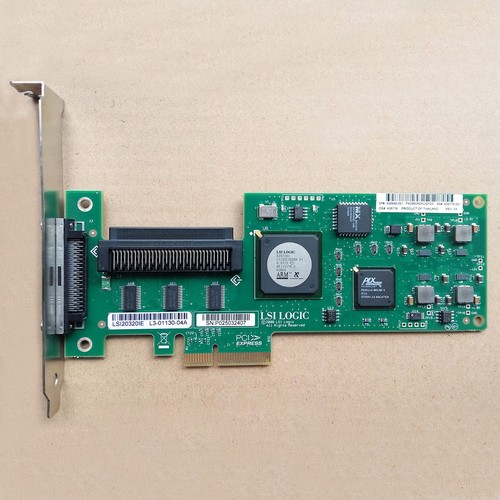 HP LSI Logic LSI20320IE PCI-Express PCIe SCSI Ultra320 LVD Controller 439946-001 - Afbeelding 1 van 3