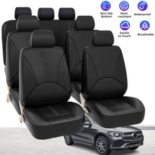 Car Seat Covers Full Set Front Rear Padded Mat Protector Cushion 2/5/7-Seats