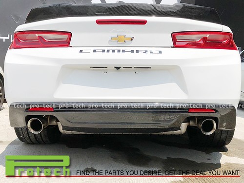 ZL1 Carbon Fiber Rear Bumper Diffuser for 2016-2018 Camaro 6th SS V8 CF - Foto 1 di 2