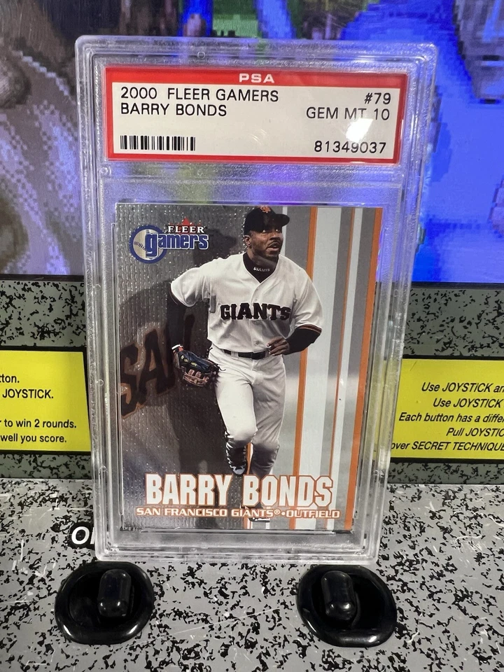 2000 Fleer Gamers Barry Bonds Graded PSA 10 GEM MINT Low Pop SF Giants - Image 3 of 3