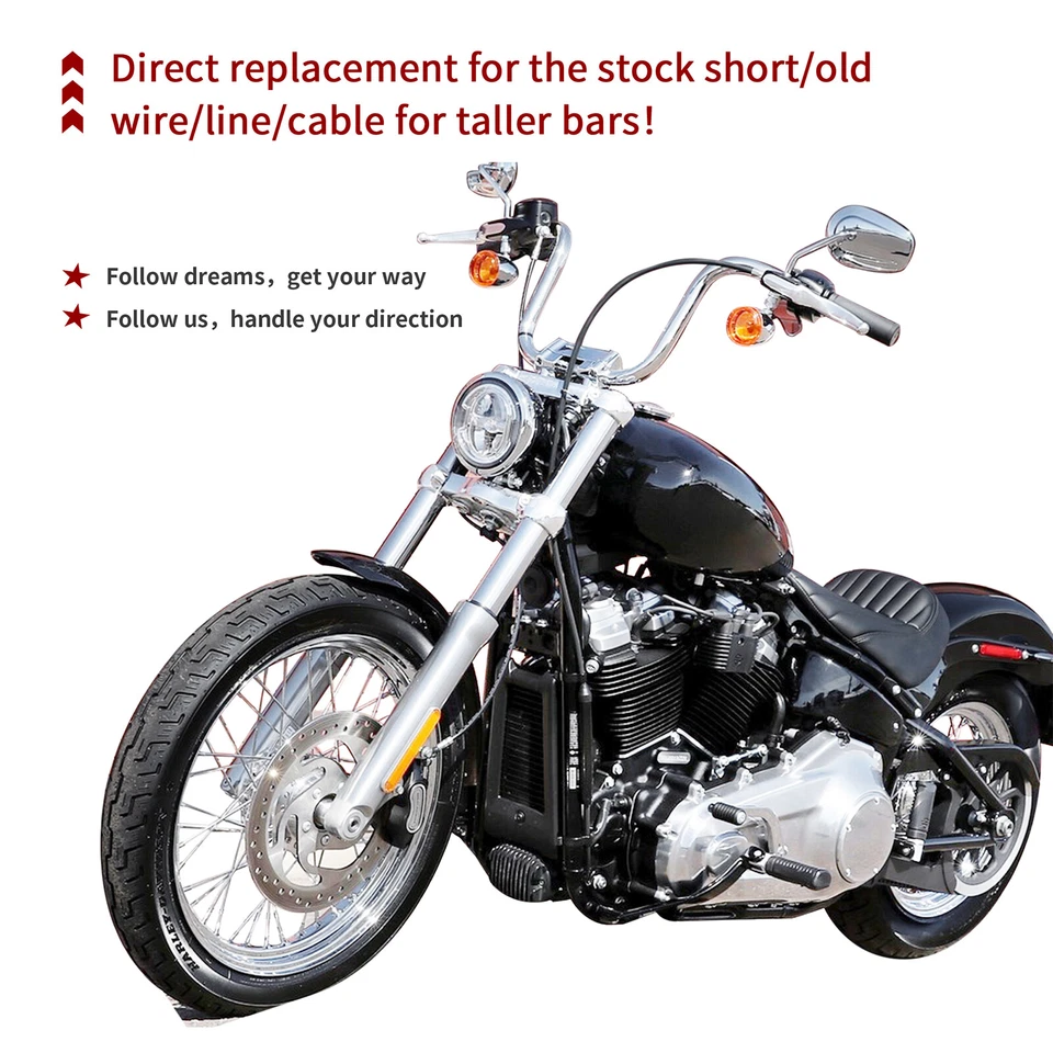 2018-Up Softail Extension Cable Kit for Fat Bob Boy Breakout Deluxe 14'' no ABS - Image 3 of 4