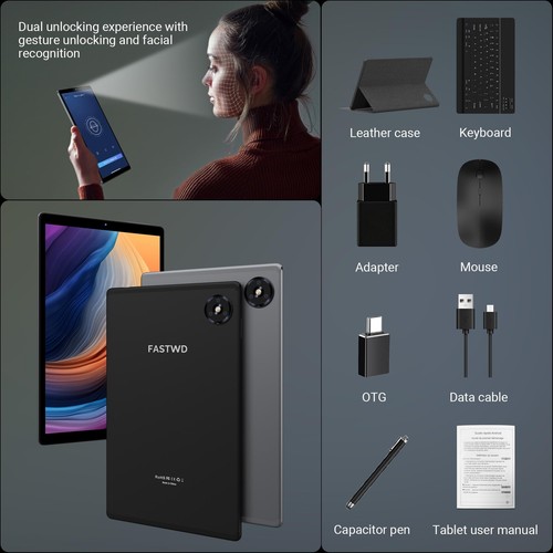 Tablette 10 Pouces Android 14 Tablette Tactile 5G WiFi 4G LTE36Go RAM+128Go R... - Photo 7/7