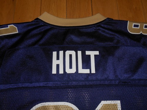 Camiseta de colección Reebok On Field TORRY HOLT St LOUIS RAMS para hombre equipo de la NFL réplica Lg - Imagen 9 de 10