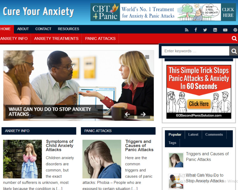 Anxiety Niche Blog Site Affiliate Income Free Hosting / Setup Anxiety Niche Blog Site Affiliate Income Free Hosting / Setup