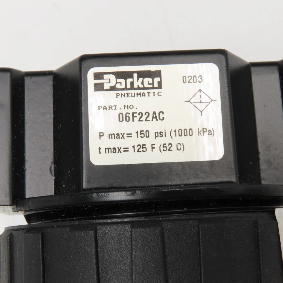 Parker 06F22AC 3/8" NPT Compressed Air Filter Assembly Manual Drain - Image 2 of 4