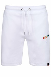 white exercise shorts