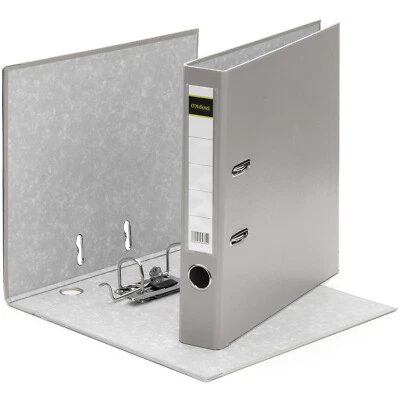 MIDORI 7 x Ordner A4 5 cm PP Papier Grau Aktenordner Briefordner Schmal