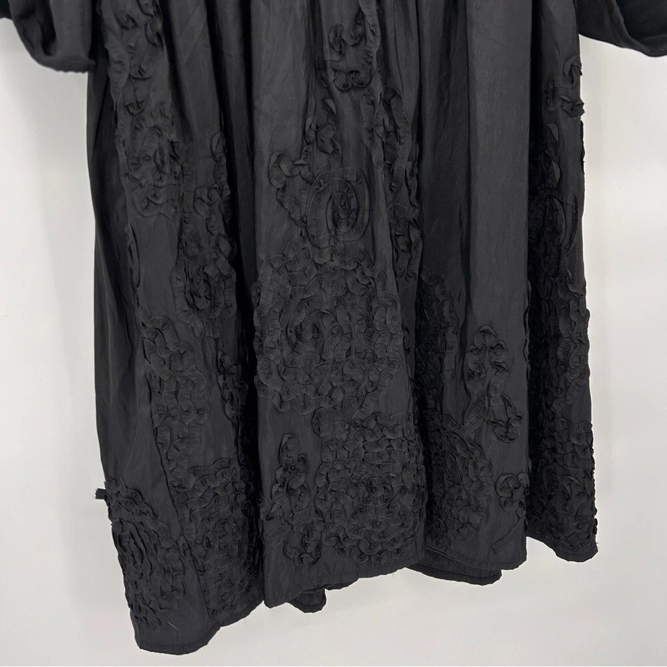 Jessica Howard 女式肖像领连衣裙 14W 码黑色巫婆奇思戈特吸血鬼 — 第 3/4 张图片