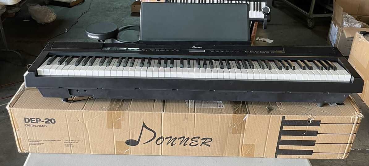 Donner DEP 20 88 Key Weighted Digital Piano Portable Full Size Electric Donner dep 20 88 key weighted digital piano portable full size electric