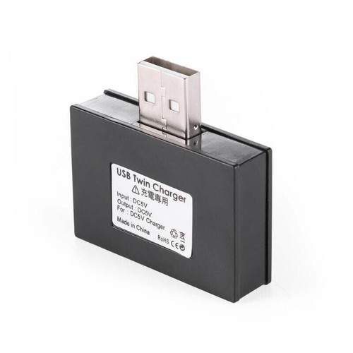 Cargador USB 2.0 macho a doble hembra 2 puertos USB DC 5V divisor de carga - Imagen 3 de 6