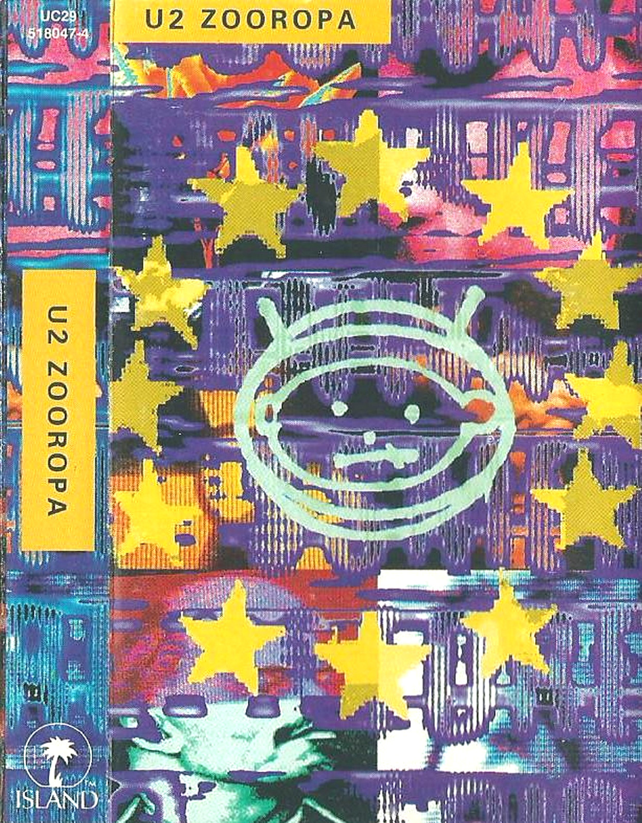U2 ZOOROPA CASSETTE ALBUM HOLLAND  Abstract  Pop Rock  Synth-pop  Experimental