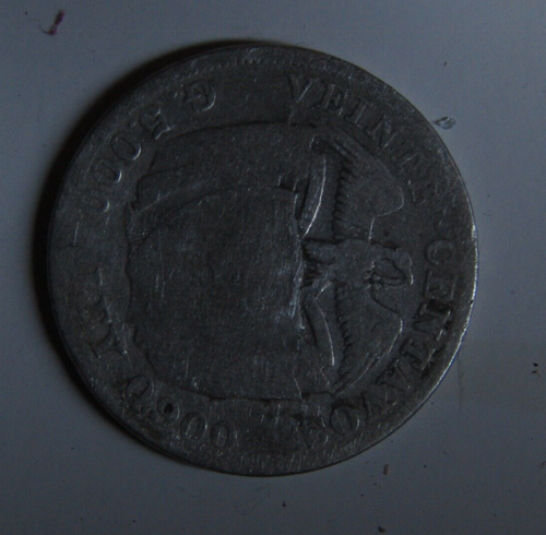 COLOMBIA - MONEDA DE 20 CENTAVOS 1914 DE PLATA - Imagen 4 de 4