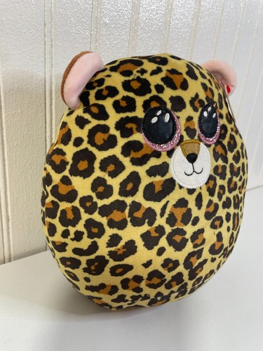 TY Squish-A-Boos 8” Plush Collection LIVVIE the Leopard Stuffed Animal - Picture 3 of 10