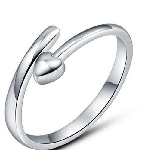 Damen Herren 925 Sterlingsilber plattiert verstellbar Ehering Verlobungsringe Geschenk  - Bild 40 von 41