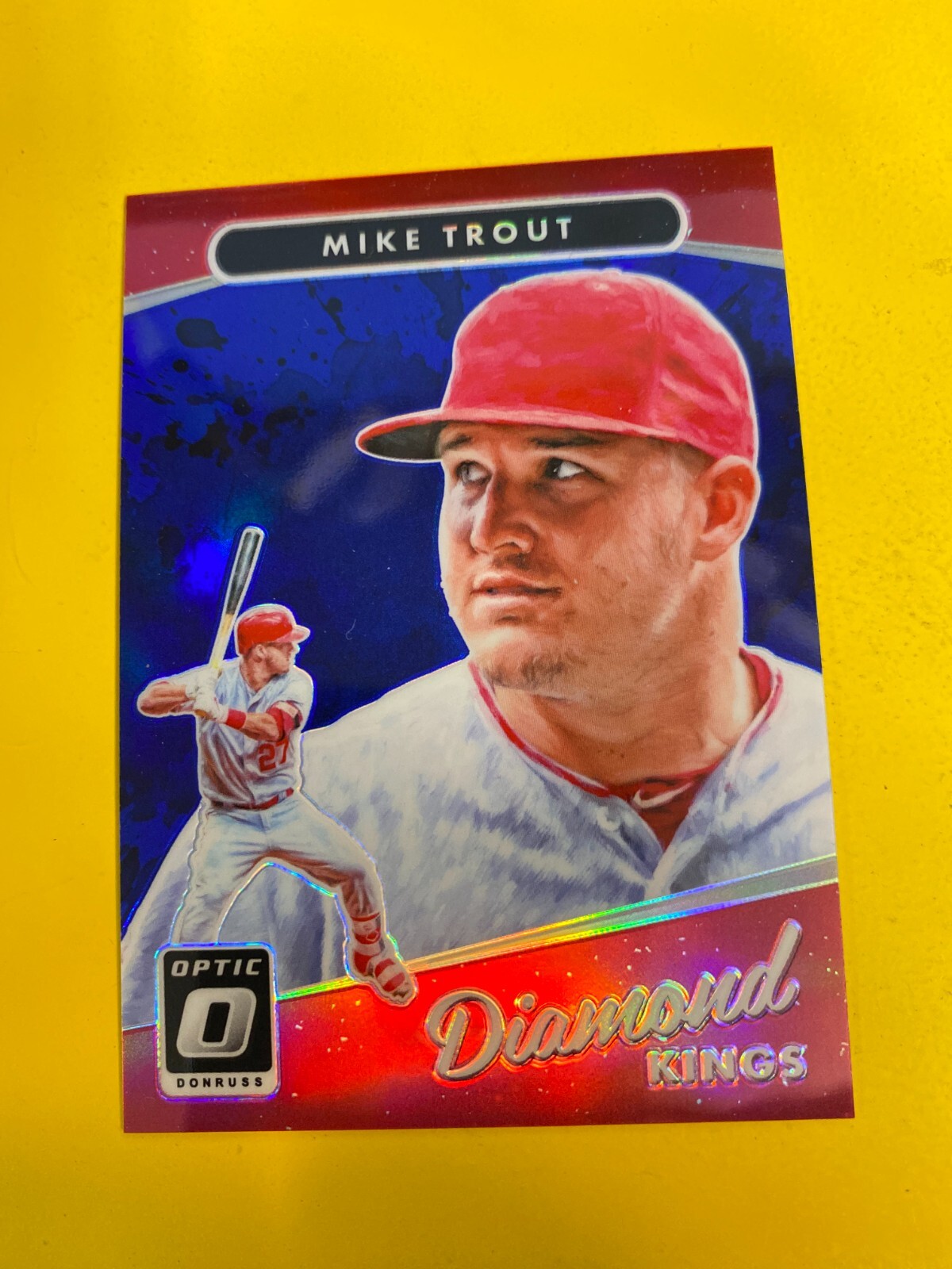 RS17577  2017 Donruss Optic Blue #13 Mike Trout DK #38/149