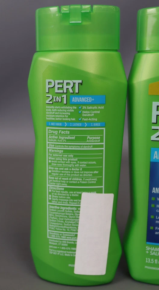 Pert Plus 2 in 1 Shampoo + Conditioner Dandruff Control 13.50 oz Pack 2 - Image 4 of 4