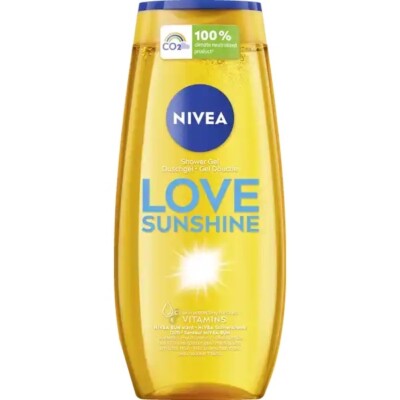 Nivea LOVE Sunshine Shower Gel -MADE in GERMANY -250ml/8.45 fl oz.-FREE SHIPPING