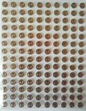 CraftbuddyUS DBG04-6BR 140x6mm Self Adhesive BROWN Pointed Resin Gems 